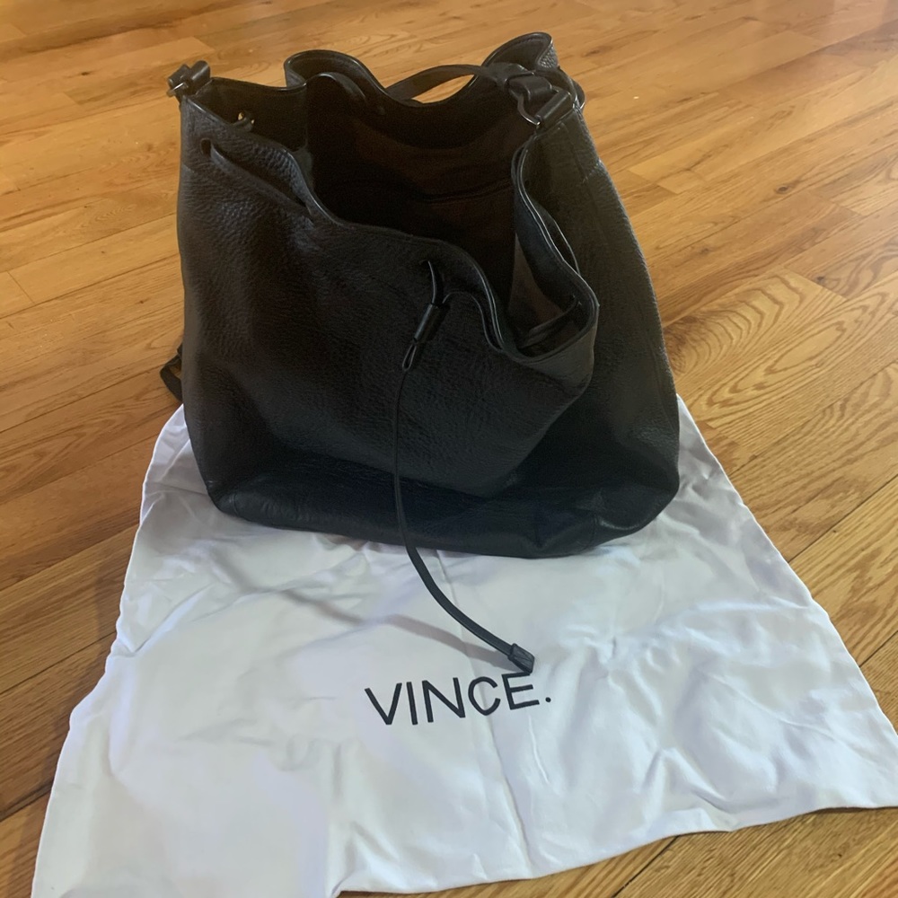 Vince bucket bag with duster